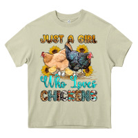 Mossy just a girl who loves chickens Heavy Core Tee - OliviaCreatesArt