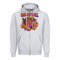 Basketball Life Afro Girl Sneakers Zipper Hoodie | Teevron