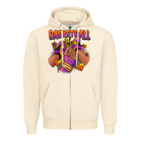 Sandshell Basketball life afro girl sneakers Zipper Hoodie - RanaPortraitStore