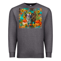 Charcoal Heather fall heifer cows Premium Sweatshirt - RanaPortraitStore