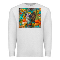 Oatmeal Heather fall heifer cows Premium Sweatshirt - RanaPortraitStore