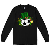 Black Football Ball Long Sleeve Tee - CowhideDigitalArt