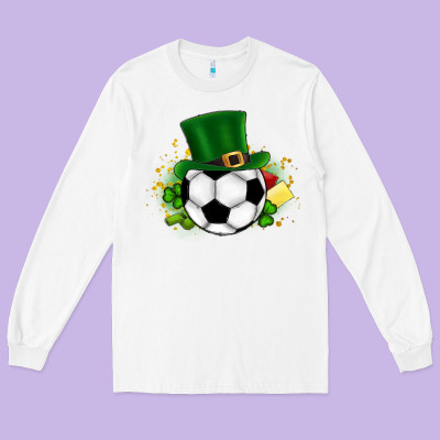 Football Ball Long Sleeve Tee Designed By Cowhidedigitalart