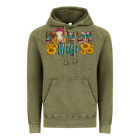 Vintage Olive Western Howdy Heifer With Charolais Cow Vintage Hoodie - LillyAllenDesigns