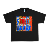 Black land of the free th of july brushstroke Urban Heavy Tee - Jasminsmagicworld