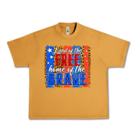 Peanut Butter land of the free th of july brushstroke Urban Heavy Tee - Jasminsmagicworld