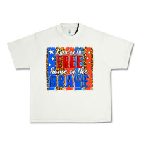Pistachio land of the free th of july brushstroke Urban Heavy Tee - Jasminsmagicworld