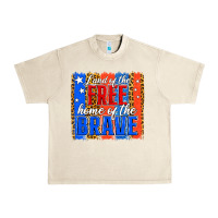 Sandshell land of the free th of july brushstroke Urban Heavy Tee - Jasminsmagicworld