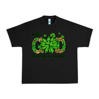 Black With god all things are possible St. Patrick's Day Urban Heavy Tee - LillyAllenDesigns