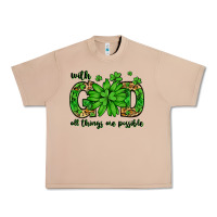 Burro With god all things are possible St. Patrick's Day Urban Heavy Tee - LillyAllenDesigns