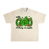 Sandshell With god all things are possible St. Patrick's Day Urban Heavy Tee - LillyAllenDesigns