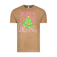 Vintage Camel Merry Neon Christmas Vintage Tee - CowhideDigitalArt