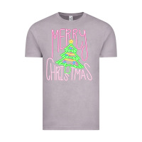 Vintage Zinc Merry Neon Christmas Vintage Tee - CowhideDigitalArt