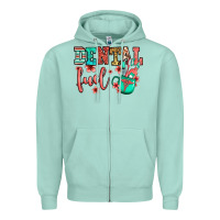 Seafoam dental fuel coffee cup Zipper Hoodie - Jasminsmagicworld