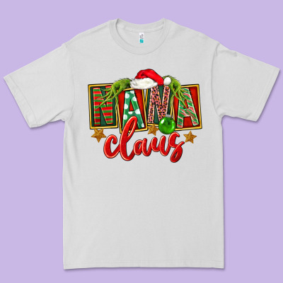 Christmas Nana Claus Mother's Day Premium Tee Designed By Fadigitalartstudio