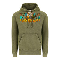 Vintage Olive charolais cow mom Vintage Hoodie - LillyAllenDesigns