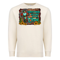 Sandshell Christmas begins with christ cross Premium Sweatshirt - Jasminsmagicworld