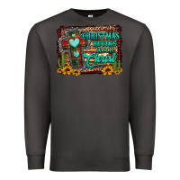 Smoke Christmas begins with christ cross Premium Sweatshirt - Jasminsmagicworld