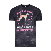 Cloud Black Just A Girl Who Loves Whippets Vintage Tee - Bettercallsaul