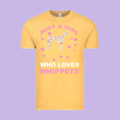 Just A Girl Who Loves Whippets Vintage Tee Designed By Bettercallsaul