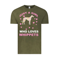 Vintage Olive Just A Girl Who Loves Whippets Vintage Tee - Bettercallsaul
