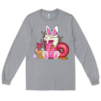 Heather Grey Easter day coffee Long Sleeve Tee - CowhideDigitalArt