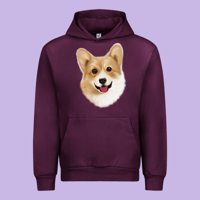 Corgi Urban Hoodie Designed By Jasminsmagicworld