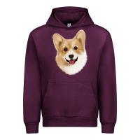 Mauve Wine Corgi Urban Hoodie - Jasminsmagicworld