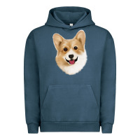 Pigment Midnight Navy Corgi Urban Hoodie - Jasminsmagicworld