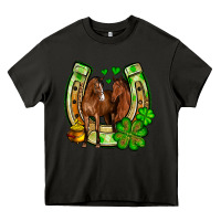 Asphalt St. Patrick's Day horse horseshoe Heavy Core Tee - OliviaCreatesArt