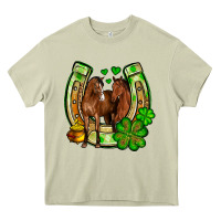 Mossy St. Patrick's Day horse horseshoe Heavy Core Tee - OliviaCreatesArt