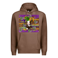 Chestnut mardi gras cow Premium Hoodie - Artiststas