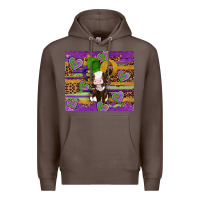 Coffee mardi gras cow Premium Hoodie - Artiststas