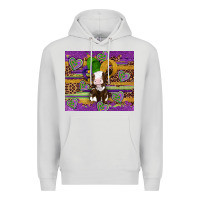 Dove Grey mardi gras cow Premium Hoodie - Artiststas