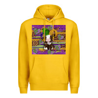 Lemon mardi gras cow Premium Hoodie - Artiststas