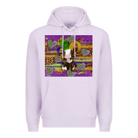 Lilac mardi gras cow Premium Hoodie - Artiststas