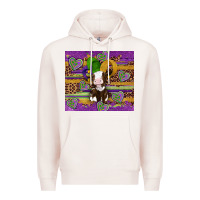 Pale Pink mardi gras cow Premium Hoodie - Artiststas