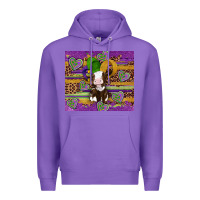 Purple mardi gras cow Premium Hoodie - Artiststas
