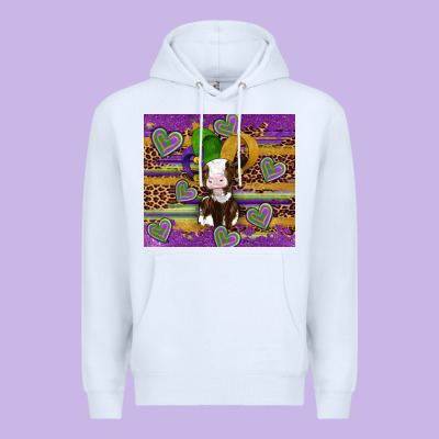 Mardi Gras Cow Premium Hoodie Designed By Artiststas