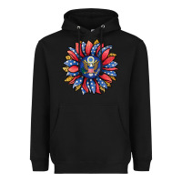 Black american sunflower Heavyweight Hoodie - Jasminsmagicworld