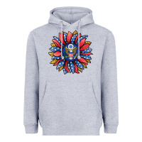 Heather Grey american sunflower Heavyweight Hoodie - Jasminsmagicworld