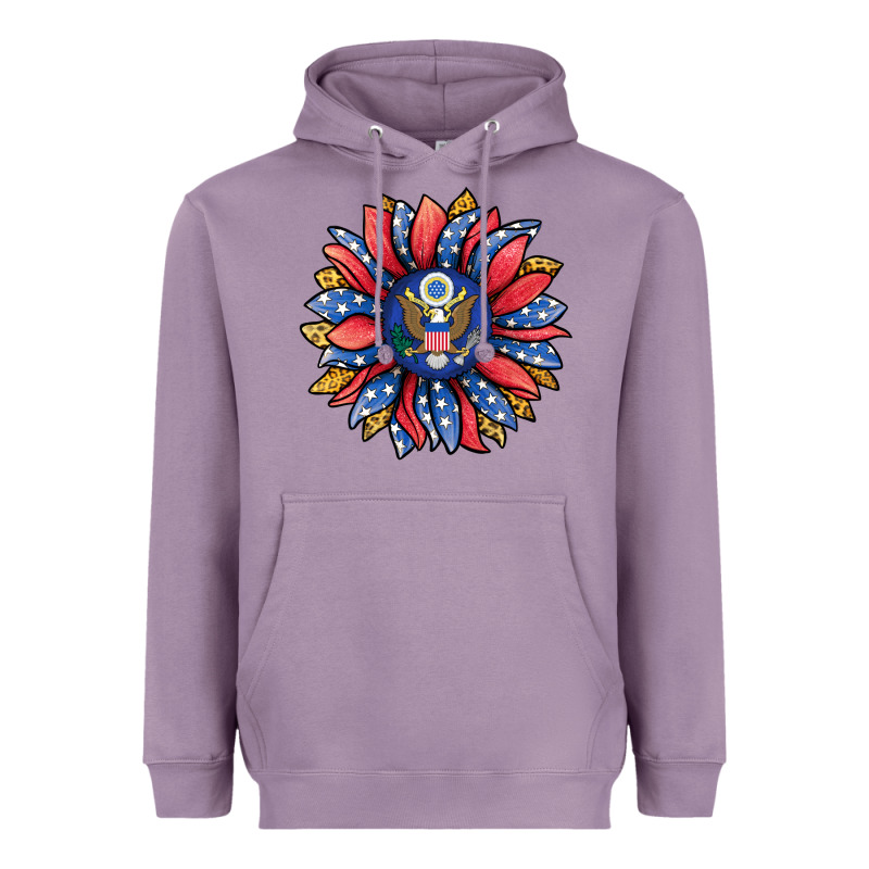 American Sunflower Heavyweight Hoodie by Jasminsmagicworld | Teevron