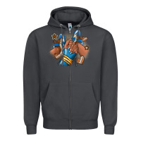 Smoke Football afro girl sneakers Zipper Hoodie - RanaPortraitStore