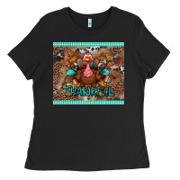 Black thankful tumbler Ladies Tee - BundleAndBundleShop