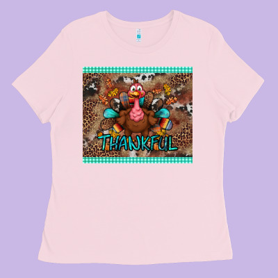 Thankful Tumbler Ladies Tee Designed By Bundleandbundleshop