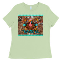 Matcha thankful tumbler Ladies Tee - BundleAndBundleShop