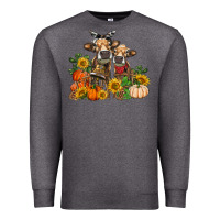 Charcoal Heather Fall heifer cows Premium Sweatshirt - RanaPortraitStore