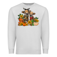 Dove Grey Fall heifer cows Premium Sweatshirt - RanaPortraitStore
