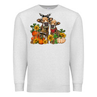 Oatmeal Heather Fall heifer cows Premium Sweatshirt - RanaPortraitStore