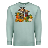 Seafoam Fall heifer cows Premium Sweatshirt - RanaPortraitStore